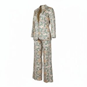 Paisley print two-piece suit